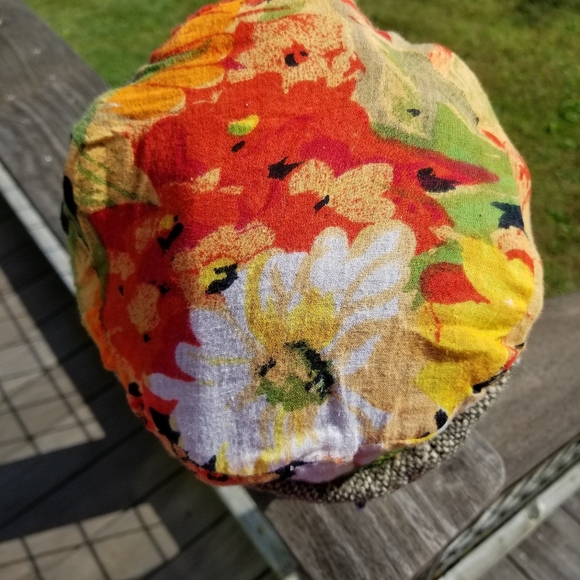 A Few Good Bananas Wool Hat Women's Artwear USA Upcycled Wearable Art OOAK - Picture 7 of 16